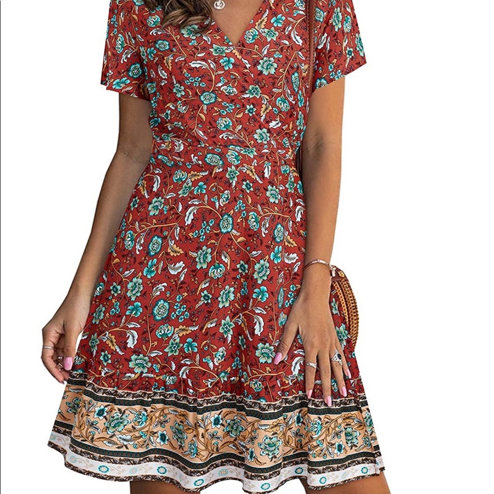 Floral maxi wrap dress - Picture 5 of 5